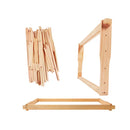 10 X Full Depth Beekeeping Frames with Eyelets Wood Beehive FD Wooden Flat Pack Frame