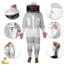 Beekeeping Starter Kit With Premium Beehive, Beekeeping Tools, OZ Bee Premium 3 Layer Mesh Ventilated Round Head Suit Protective Gear