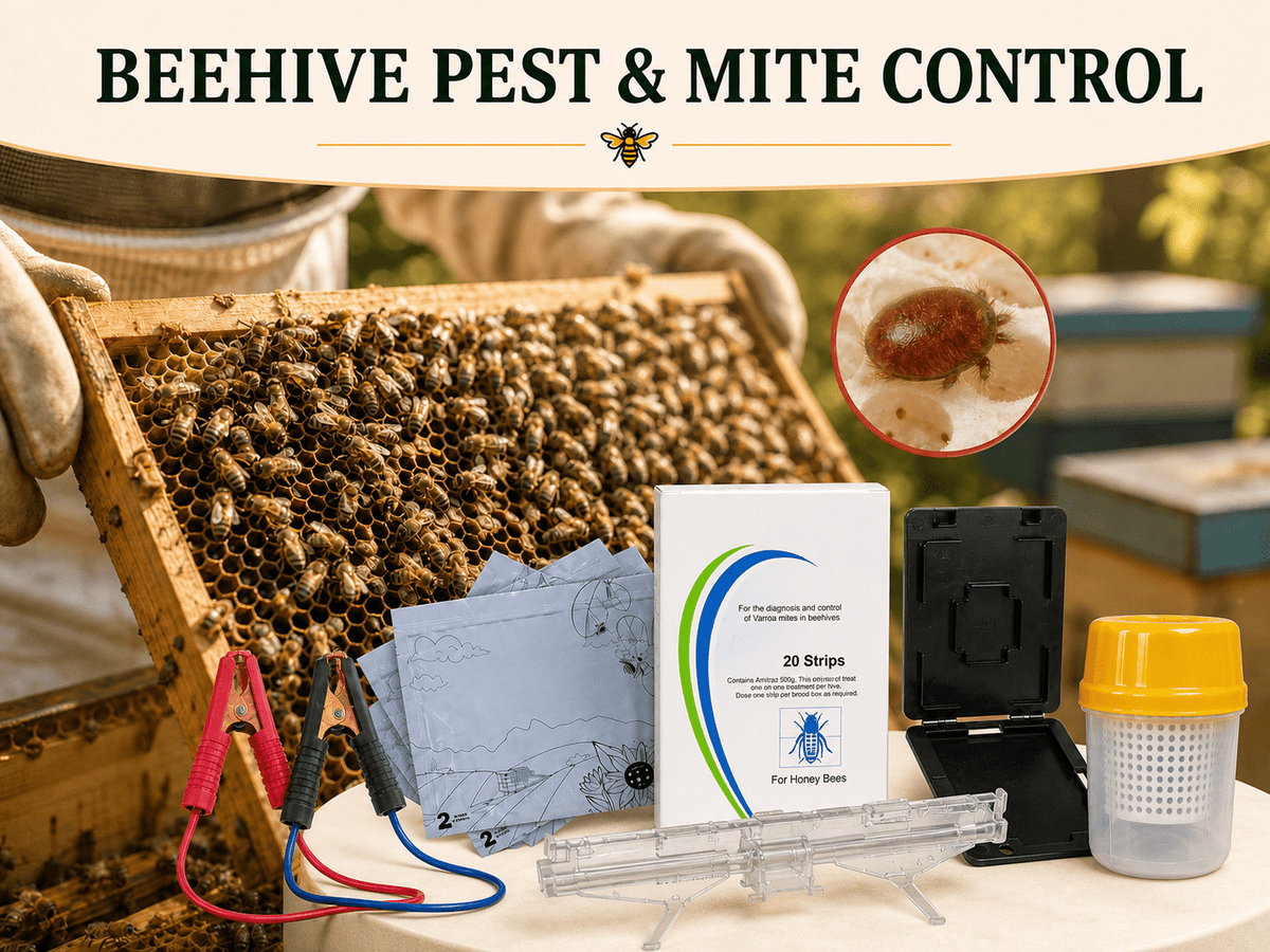 Varroa mite monitoring and beehive pest control products