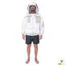 Beekeeping Bee Cotton Semi Ventilated Jacket With Hood Style Veil Protective Gear