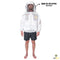 Beekeeping Bee Cotton Semi Ventilated Jacket With Hood Style Veil Protective Gear