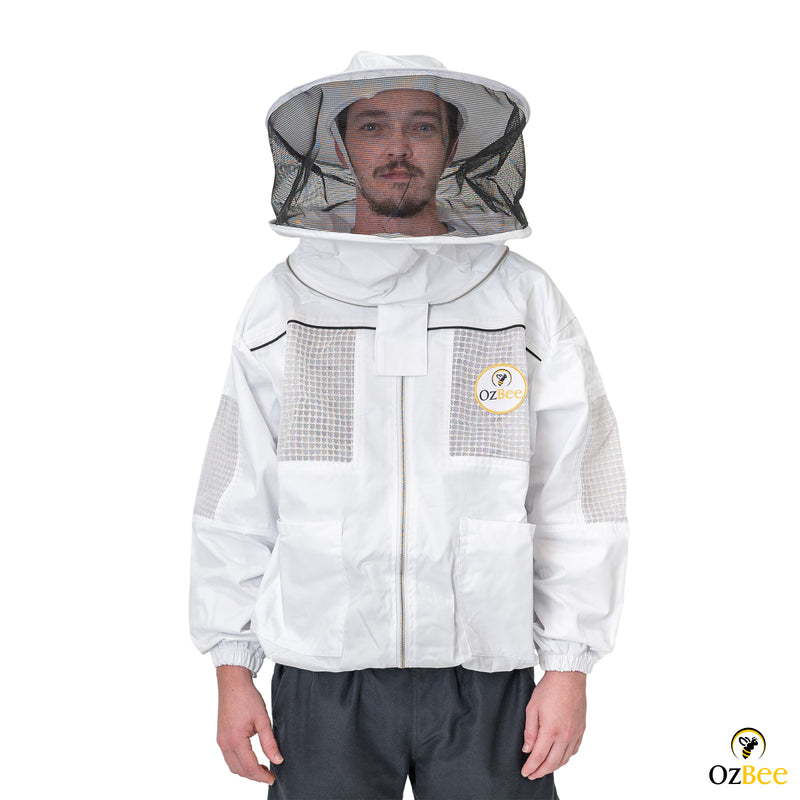Beekeeping Bee Cotton Semi Ventilated Round head Jacket  Protective Gear