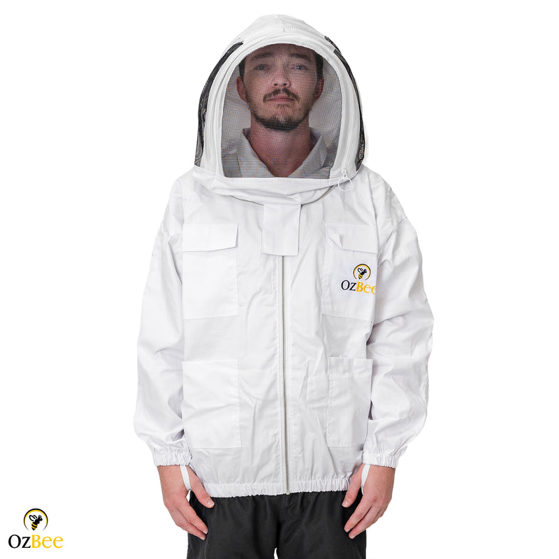 Beekeeping Bee Cotton Jacket With Hood Style Veil Protective Gear
