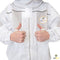 Beekeeping Bee Cotton Semi Ventilated Jacket With Hood Style Veil Protective Gear