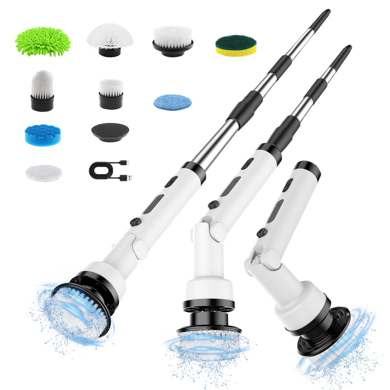 Cordless Electric Spin Scrubber Turbo Scrub Cleaning Brushes Chargeable Bathroom