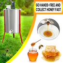 4 Frame Electric Honey Extractor Stainless Steel with Bottom Honey Gate