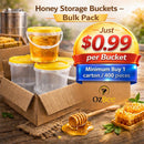1KG (750ml–800ml) Plastic Honey Bucket with Lid 400 PCs - Ozee beekeeping Supplies