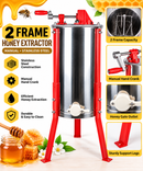 2 Frame Honey Extractor Manual Crank Honey Bee Spinner