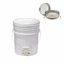 20 LTR Honey Harvesting Bucket With Honey Gate, + Stainless Steel Double layer Honey Sieve - Ozee beekeeping Supplies