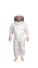 OZBEE Beekeeping Suit 3 Layer Mesh Ultra Cool Ventilated Round Head Beekeeping Protective Gear