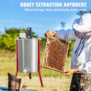 4 Frame Electric Honey Extractor Stainless Steel with Bottom Honey Gate