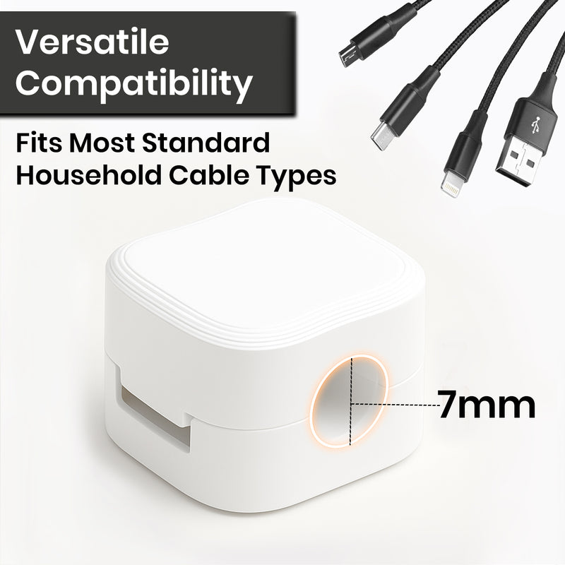 6 Pack Magnetic Cable Clips, Cord Organizer, Adhesive Desk Cable Management, Cab