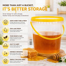 3kg, 2.2L Honey Buckets with Tamper Evident Seal Bucket with Lid – Food Grade Honey Container - Ozee beekeeping Supplies