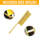 3pcs Bee Hive Tools for Beekeepers, Stainless Steel J Hook Frame Lifter & Scraper, Bee Hive Frame Grip Holder Lifter, Beekeeping Brush with Wooden Handle - Ozee beekeeping Supplies