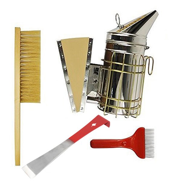 4pc Beekeeping Tool Kit with Smoker & Hive Tool | OzBee AU – Ozee ...