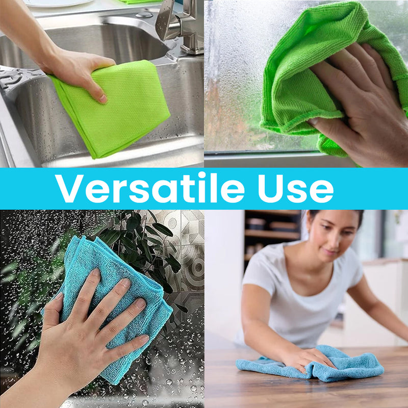 100 PCS  Assorted Microfibre Cloths Car Cleaning  Detailing Towels Washing Duster