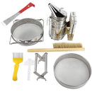 7 Pcs Beekeeping Tool Kit Including Honey Strainer, Frame Grip, J - Hook tool, Entrance Feeder - Ozee beekeeping Supplies