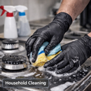 Black Nitrile Disposable Gloves – Powder Free, Latex Free, Heavy Duty Industrial & Food Safe Gloves 500 PCs