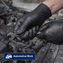 Black Nitrile Disposable Gloves – Powder Free, Latex Free, Heavy Duty Industrial & Food Safe Gloves 500 PCs