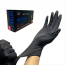 Black Nitrile Disposable Gloves – Powder Free, Latex Free, Heavy Duty Industrial & Food Safe Gloves 500 PCs