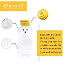 Plastic Honey Bear Bottle Squeeze Bear Cup Flip Top Lid Jar 325GM