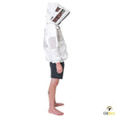 Beekeeping Bee Cotton Semi Ventilated Jacket With Hood Style Veil Protective Gear - Ozee beekeeping Supplies