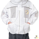 Beekeeping Bee Cotton Semi Ventilated Jacket With Hood Style Veil Protective Gear - Ozee beekeeping Supplies