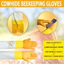 Beekeeping Bee Gloves – Premium Cowhide Leather Protective Gloves - Ozee beekeeping Supplies