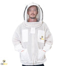 Beekeeping Bee Jacket 3 Layer Mesh Hood Beekeeping Jacket for Beekeeper - Ozee beekeeping Supplies