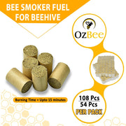 Beekeeping Smoker Fuel – 54 Piece Fuel Pack for Hive Inspections - Ozee beekeeping Supplies