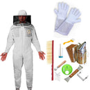 Beekeeping Starter Kit For Beekeepers With OZ Bee Semi Ventilated Round Head Suit Protective Gear - Ozee beekeeping Supplies