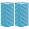 100 PCS Sky Blue Microfibre Cloths Car Cleaning  Detailing Towels Washing Duster