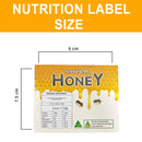 Honey Container Nutrition Information Labels – Square Stickers - Ozee beekeeping Supplies