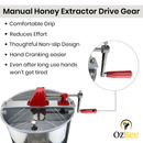 Manual Honey Extractor Drive Gear Assembly, Stainless Steel Honey Extractor Manual Spinner Crank for Beekeeping Purpose - Ozee beekeeping Supplies