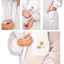 OZBEE Beekeeping Suit 3 Layer Mesh Ultra Cool Ventilated Round Head Beekeeping Protective Gear