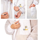 OZBEE Beekeeping Suit 3 Layer Mesh Ultra Cool Ventilated Hoodie Veil Beekeeping Protective Gear - Ozee beekeeping Supplies