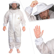 OZBEE Beekeeping Suit 3 Layer Mesh Ultra Cool Ventilated Round Head Beekeeping Protective Gear - Ozee beekeeping Supplies