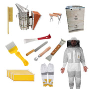 Premium 8 Frame Beehive Beekeeping Starter Kit with Tools & Ventilated Protective Suit - Ozee beekeeping Supplies
