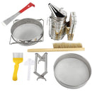 7 Pcs Beekeeping Tool Kit Including Honey Strainer, Frame Grip, J-Hook tool, Entrance Feeder