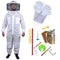 Beekeeping Starter Kit For Beekeepers With OZ Bee 3 Layer Mesh Ventilated Round Head Suit Protective Gear