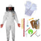 Beekeeping Starter Kit For Beekeepers With OZ Bee Semi Ventilated Round Head Suit Protective Gear