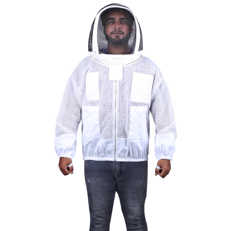 Beekeeping Bee Jacket 3 Layer Mesh Hoodie Jacket & Trouser Protective Equipment