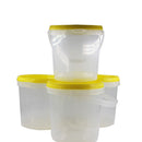 1KG (750ml–800ml) Plastic Honey Bucket with Lid 400 PCs - Ozee beekeeping Supplies