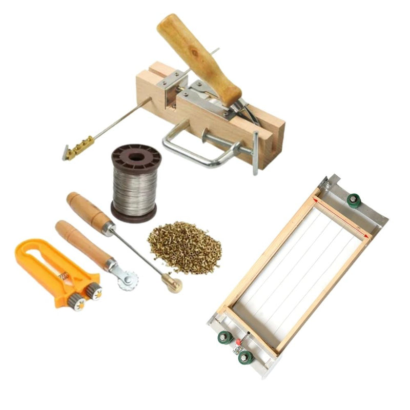 Bee Hive Frame Wire Tool Set With Wiring Jig