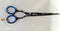 Ovial-  Plasma Navy Blue Embroidered Professional Stainless Steel Scissor 6.5"
