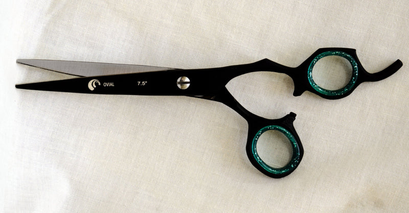 Ovial Black Beauty- Professional Stainless Steel Scissor 7.5"