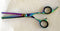 Barber Salon Multi Color Titanium Quoted Stainless J-2 Steel Professional Thinning Scissor 7"