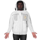 Beekeeping Bee Cotton Semi Ventilated Jacket With Hood Style Veil Protective Gear - Ozee beekeeping Supplies