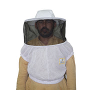 Beekeeping Bee Half Body Round Head Veil 3 Layer Mesh Ventilated Protective Gear - Ozee beekeeping Supplies
