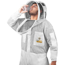 Beekeeping Starter Kit For Beekeepers With OZ Bee Premium 3 Layer Mesh Ventilated Hoodie Style Suit Protective Gear - Ozee beekeeping Supplies